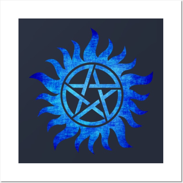 ANTI - SPN BLUE Wall Art by GreatSeries